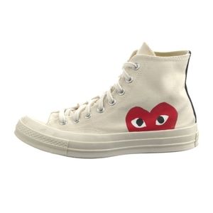 Comme des Garçons Play x Converse High Top Canvas Sneakers